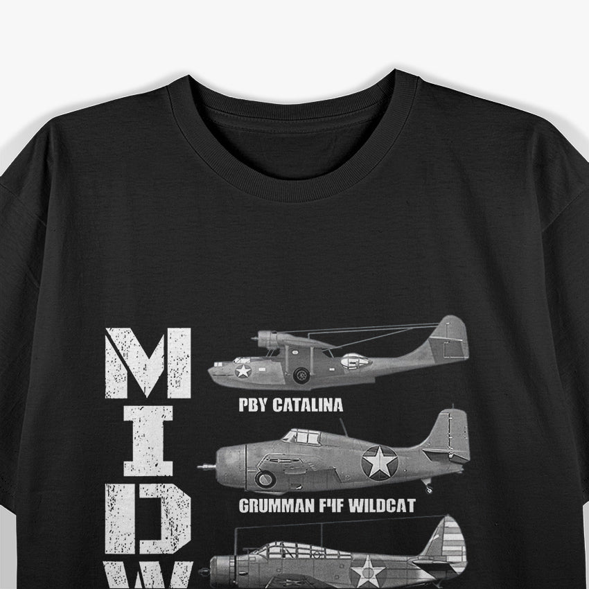 The Battle of Midway: WWII Plane Spotting T-Shirt