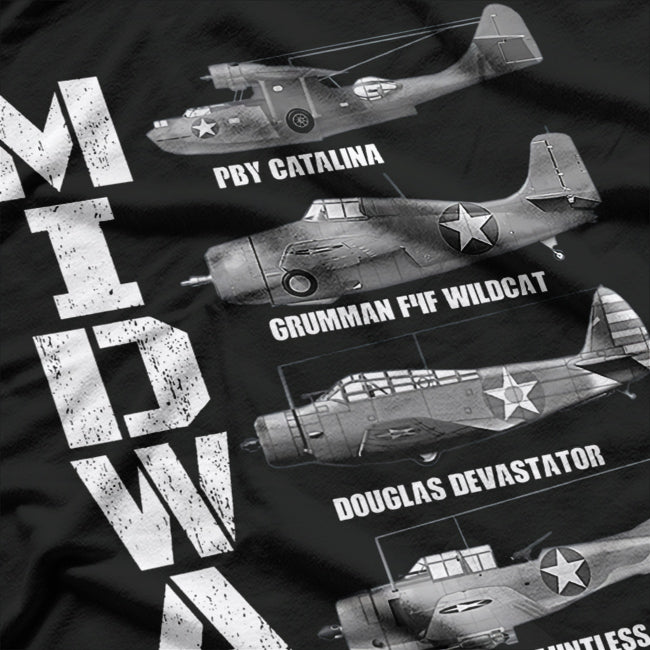 The Battle of Midway: WWII Plane Spotting T-Shirt