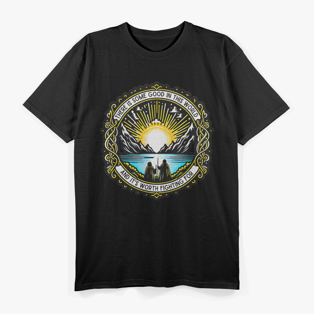 There Is Some Good In This World Inspirational Sunrise Design T-Shirt