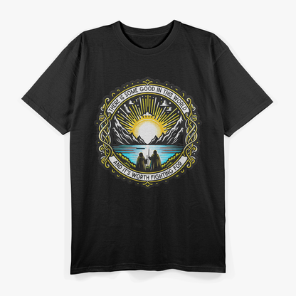 There Is Some Good In This World Inspirational Sunrise Design T-Shirt
