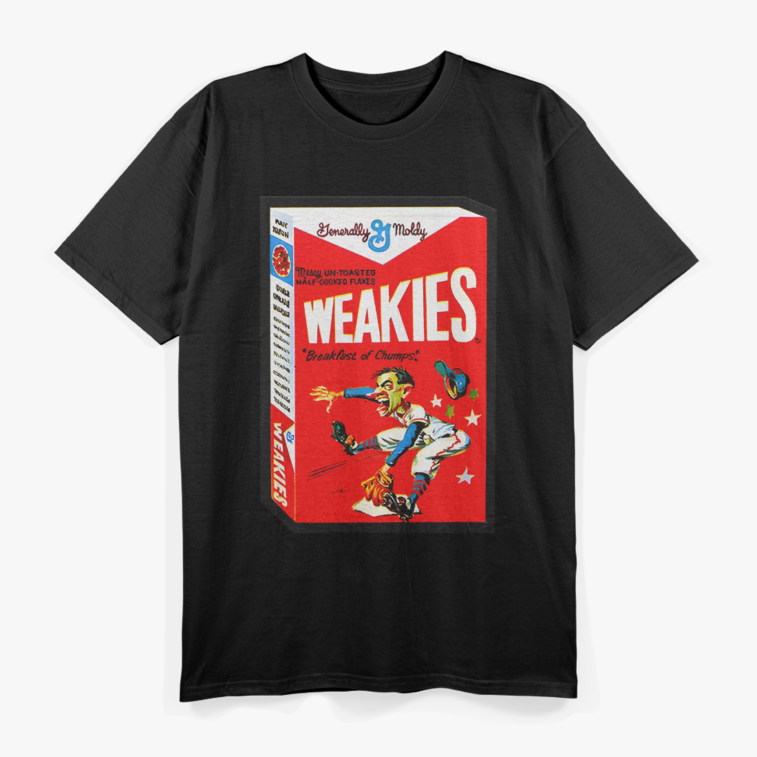 Weakies Funny Parody Cereal Box Style Graphic T-Shirt