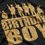 Birthday Boy Army Party Camo Military Celebration T-Shirt