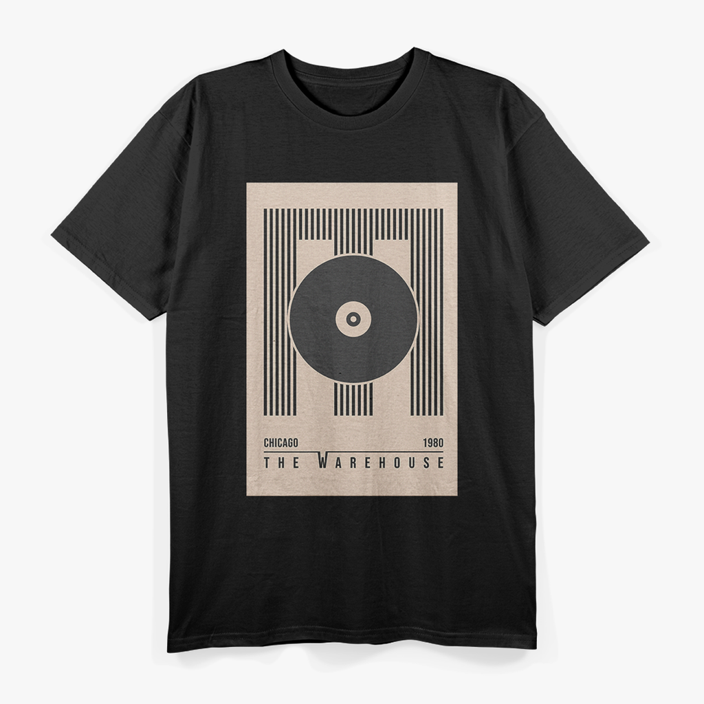 Vintage Chicago House Music Club Scene Graphic T-Shirt
