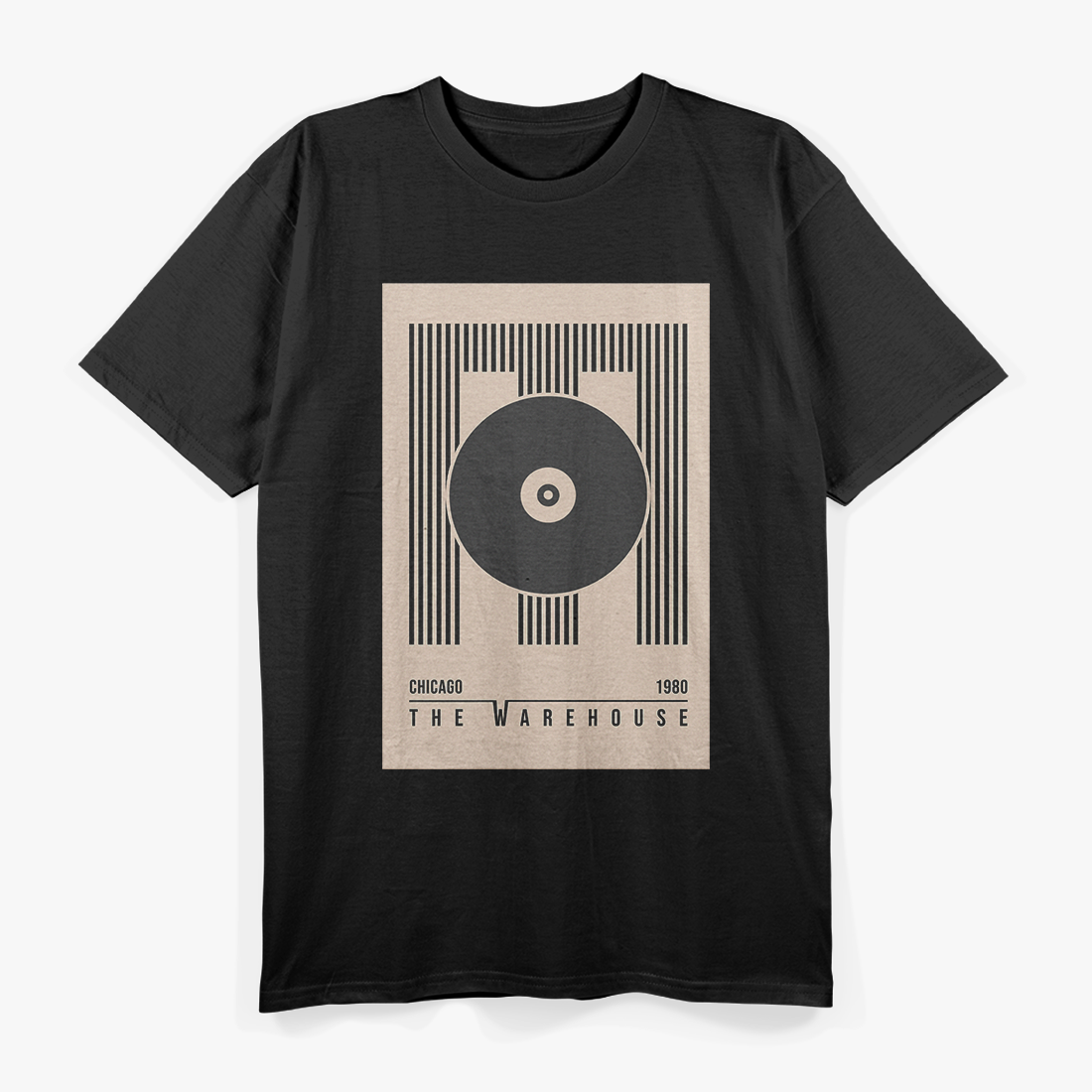 Vintage Chicago House Music Club Scene Graphic T-Shirt