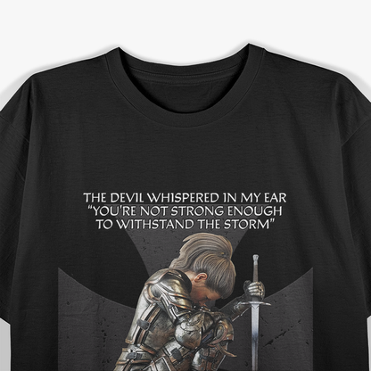 Cute Christian Cross with Bible Verse Design T-Shirt