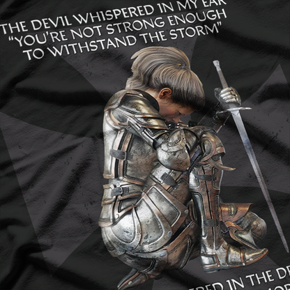 Cute Christian Cross with Bible Verse Design T-Shirt