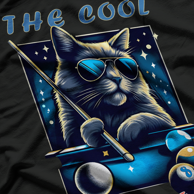 Billiards Kitten Cat Playing Pool - The Cool Play Pool T-Shirt