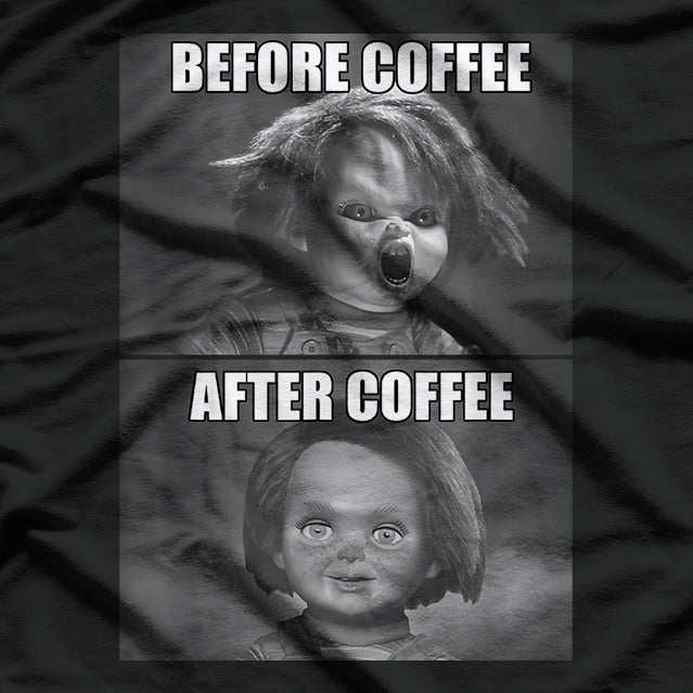 Funny Child’s Play Before Coffee After Coffee Humor T-Shirt