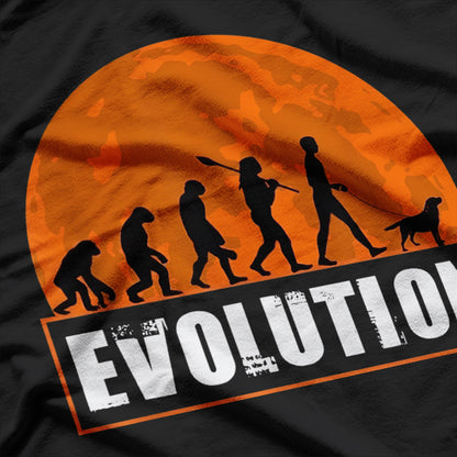 Labrador Retriever Dog Evolution Comedy T-Shirt