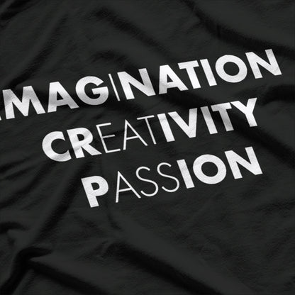 Imagination Creativity Passion Funny Adult Humor Wordplay Pun T-Shirt