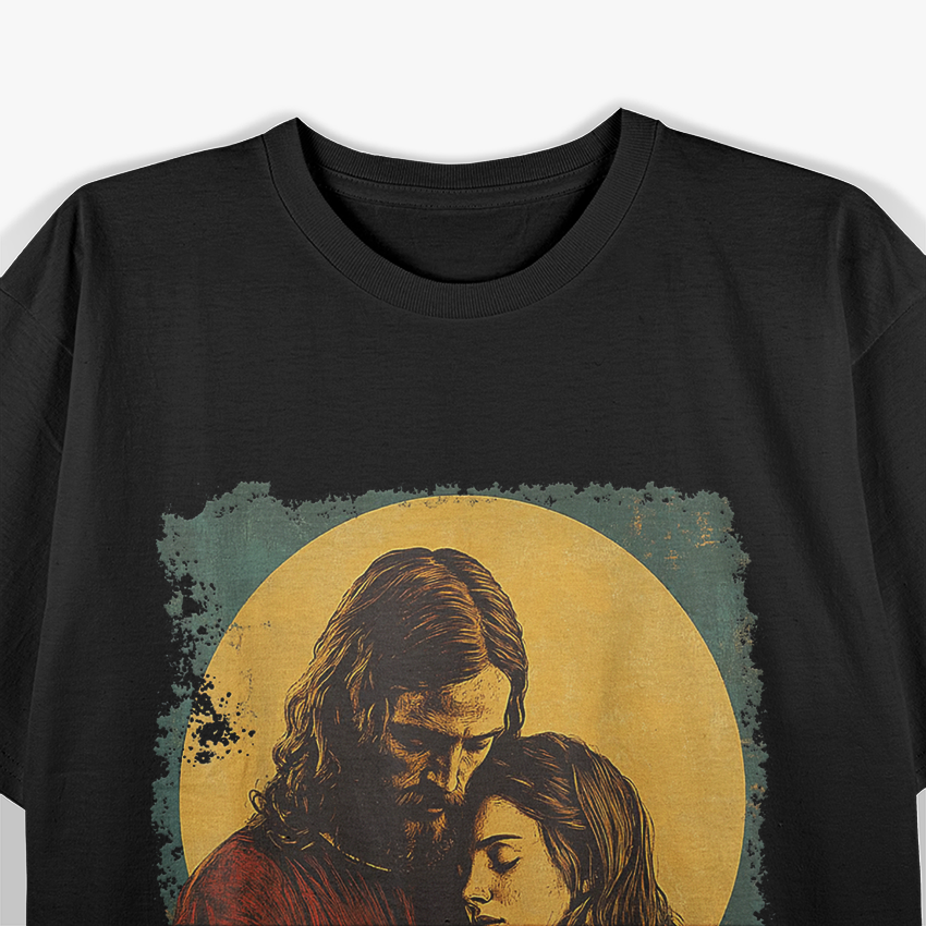 Sacred Trio – Retro Faith-Inspired Christian Design T-Shirt