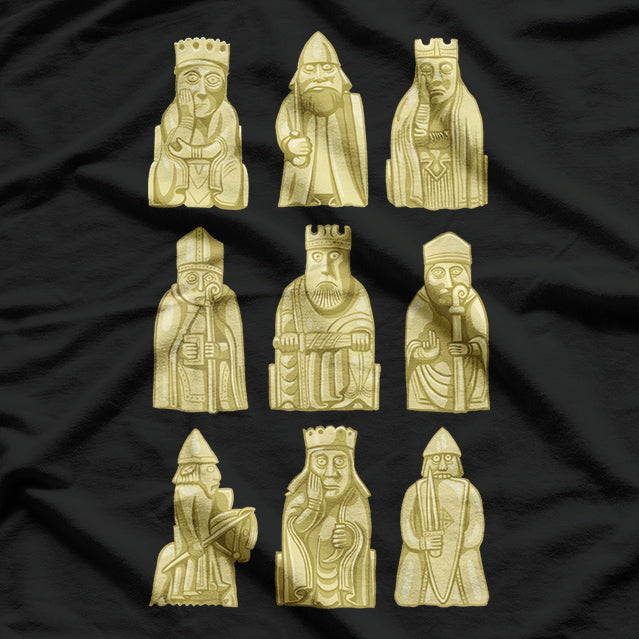 Lewis Chessmen - Ancient Art Meets Modern Strategy T-Shirt