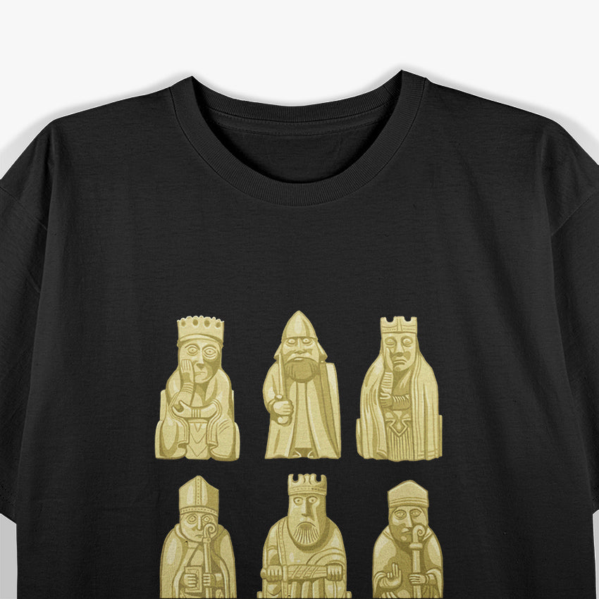 Lewis Chessmen - Ancient Art Meets Modern Strategy T-Shirt