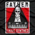 Synthesizer Nun Musical Humor Design T-Shirt