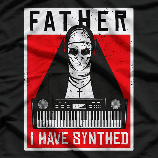 Synthesizer Nun Musical Humor Design T-Shirt