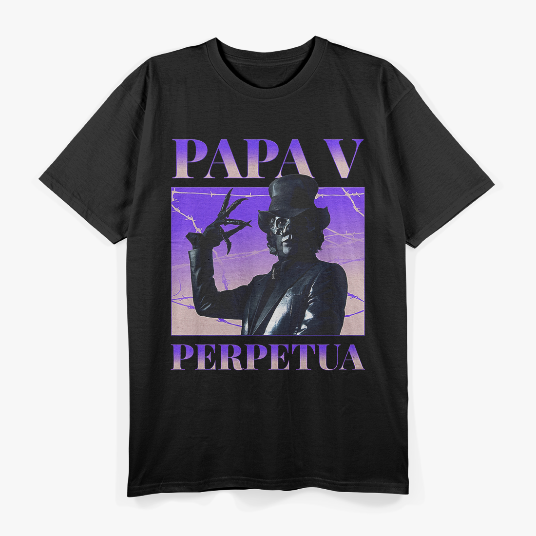 Old School Bootleg Vibes – Papa V Perpetua Graphic T-Shirt