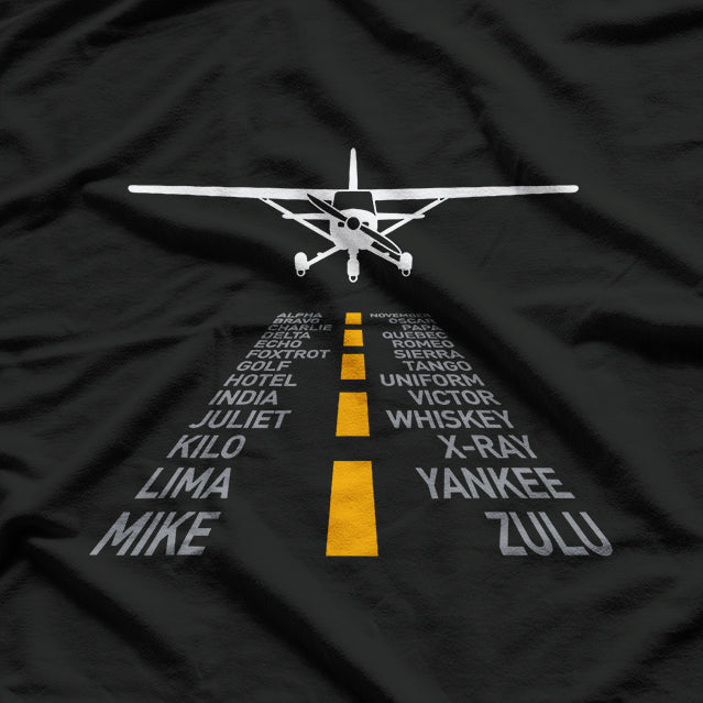 Plane Pilot Airport Runway Aviation Flight T-Shirt