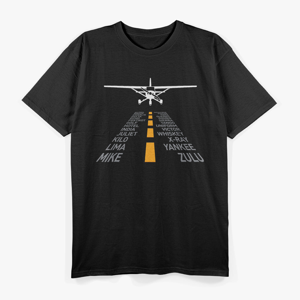 Plane Pilot Airport Runway Aviation Flight T-Shirt
