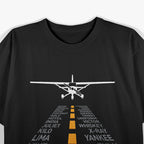 Plane Pilot Airport Runway Aviation Flight T-Shirt