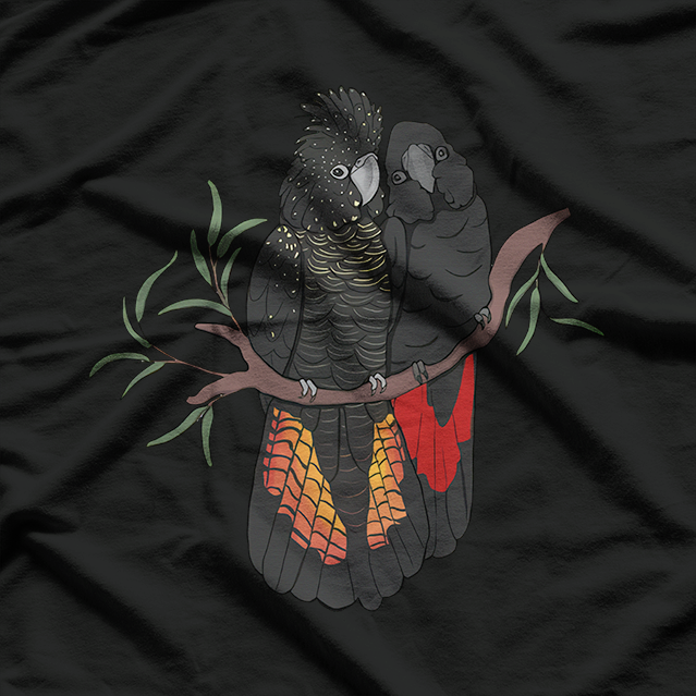 Red-Tailed Black Cockatoo – Stunning Australian Bird Graphic T-Shirt
