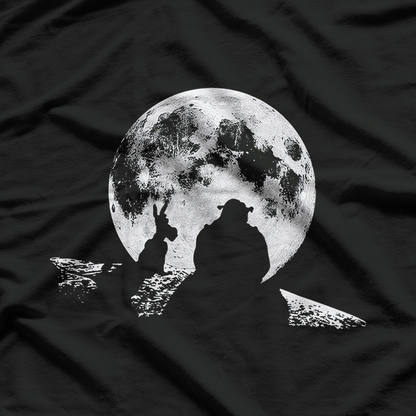 Funny Green Ogre Parody  Donkey Silhouette Graphic  T-Shirt
