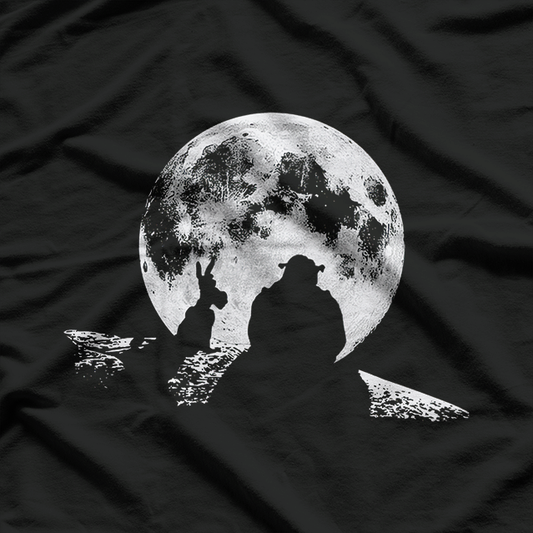 Funny Green Ogre Parody  Donkey Silhouette Graphic  T-Shirt