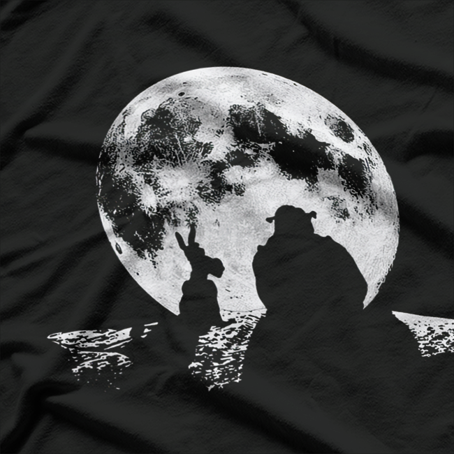 Funny Green Ogre Parody  Donkey Silhouette Graphic  T-Shirt