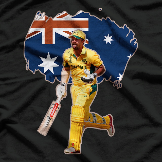 Cricket Legend Tribute – Australian Batter Head Fan Love T-Shirt