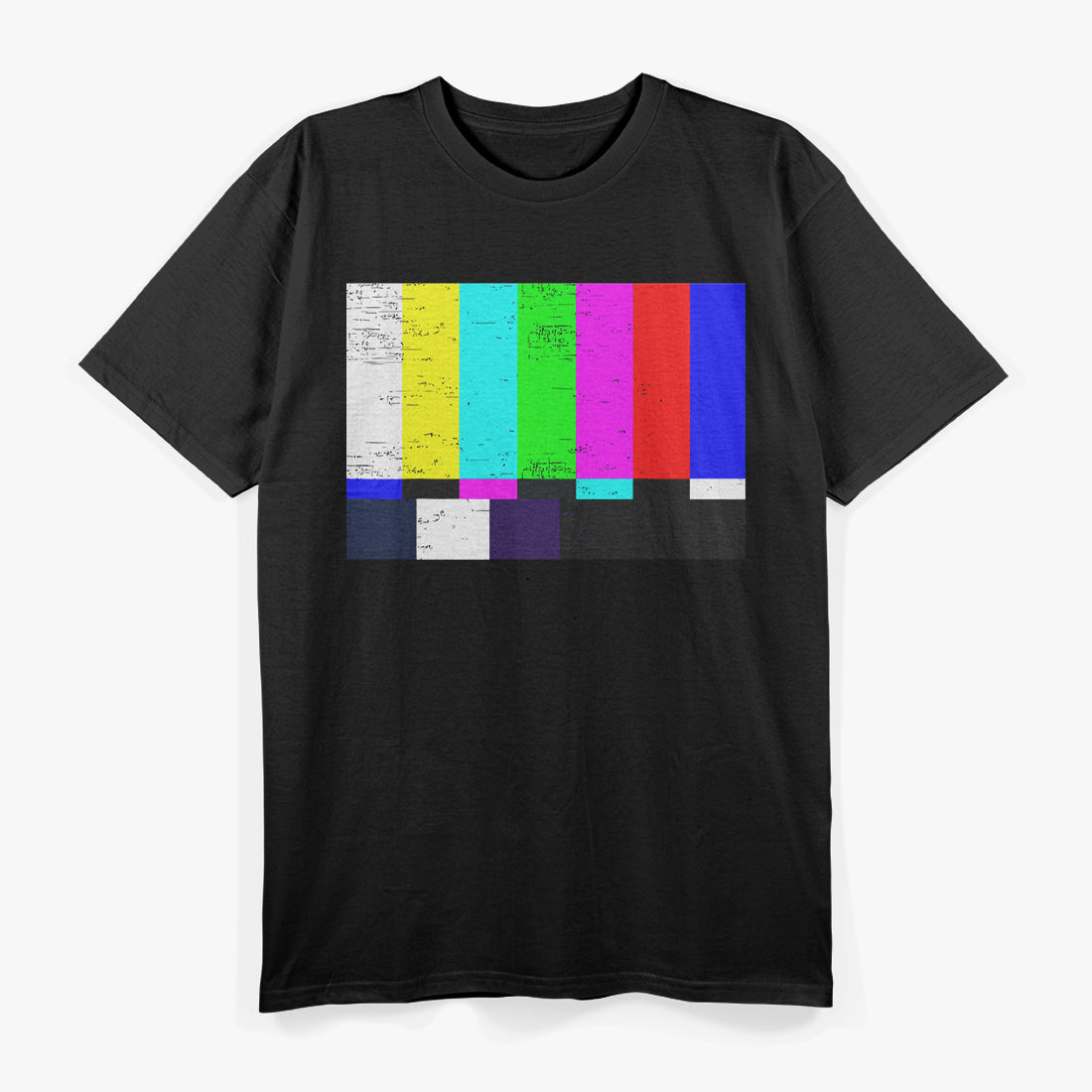 Vintage TV Test Pattern Color Bars Retro Media T-Shirt