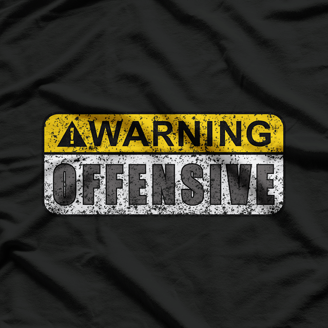 Funny Warning Quote – Retro Movie Inspired Artwork T-Shirt