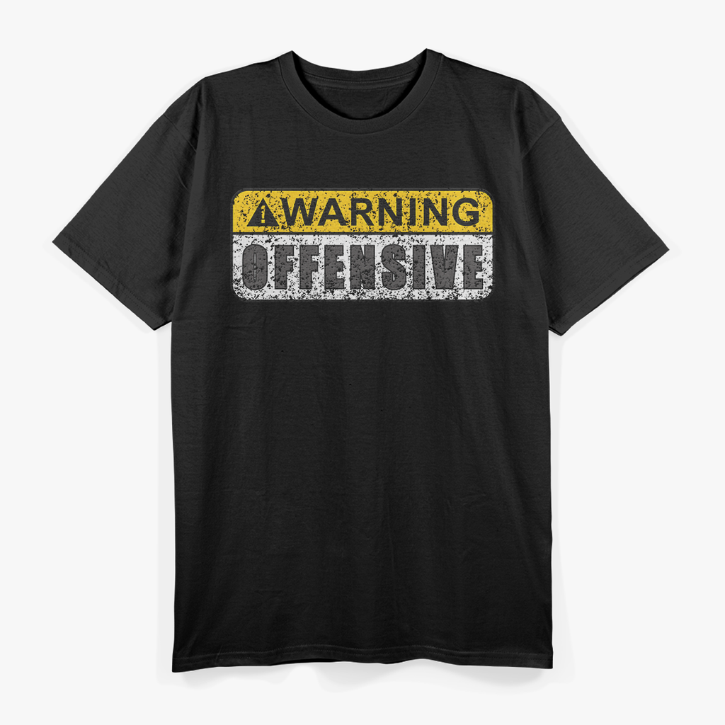 Funny Warning Quote – Retro Movie Inspired Artwork T-Shirt