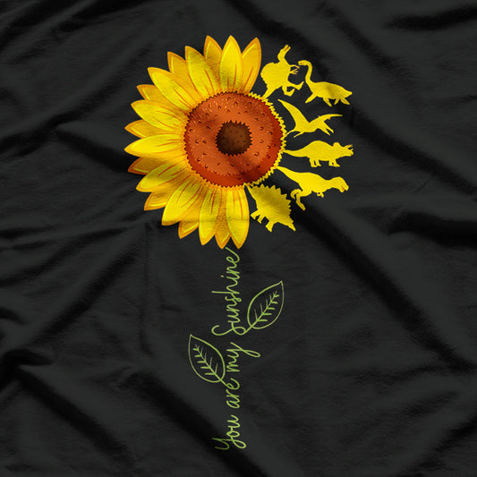 You Are My Sunshine – Cute T-Rex & Sunflower T-Shirt