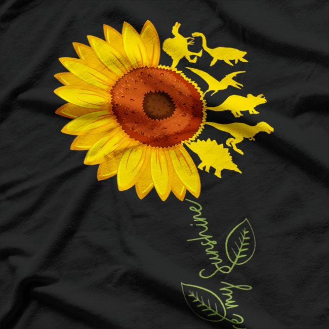 You Are My Sunshine – Cute T-Rex & Sunflower T-Shirt