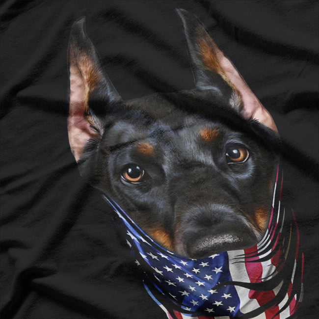 Patriotic Doberman Dog American Pride T-Shirt