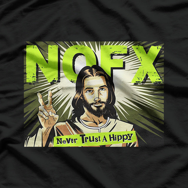 Jesus vs. Hippies - Classic Humor T-Shirt