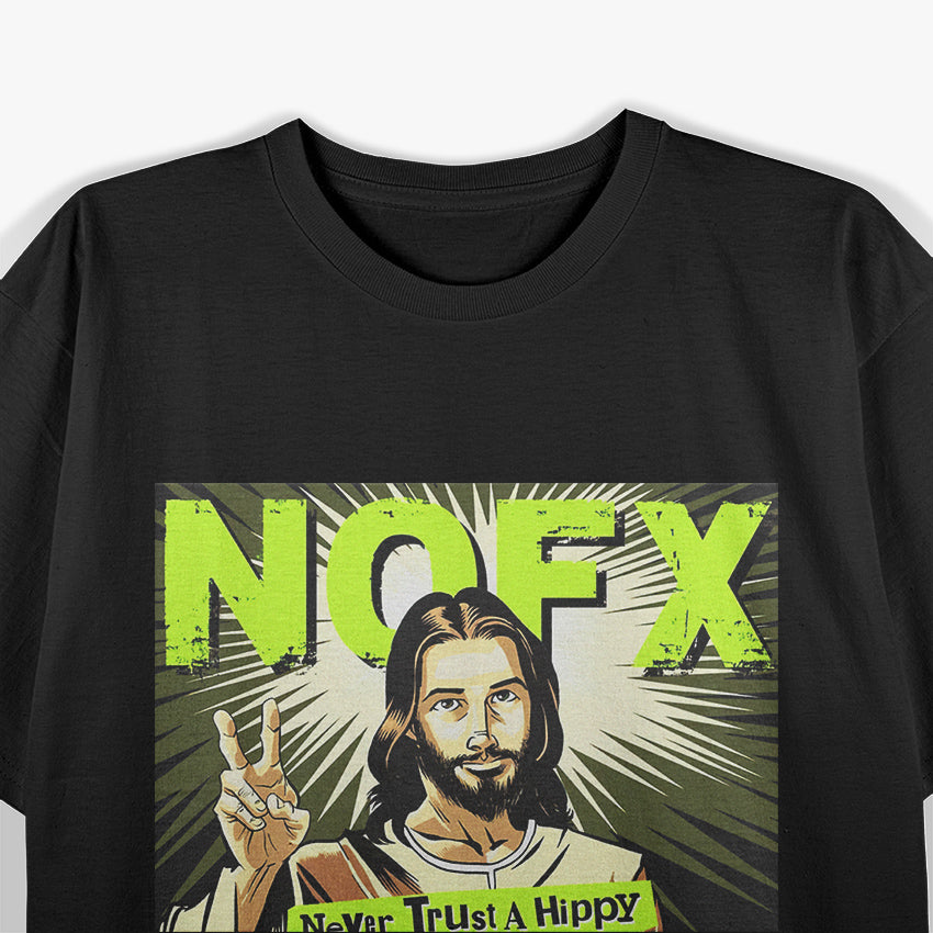 Jesus vs. Hippies - Classic Humor T-Shirt