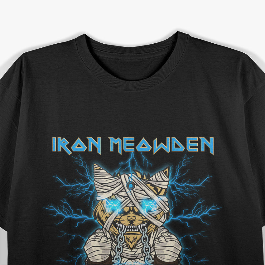 Iron Meowden Funny Cat Lover Animal Humor T-Shirt