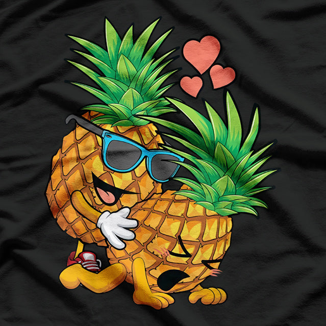 Funny Upside Down Pineapple - Quirky and Playful T-Shirt