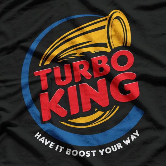 Vintage Turbo King Cool Graphic Design T-Shirt