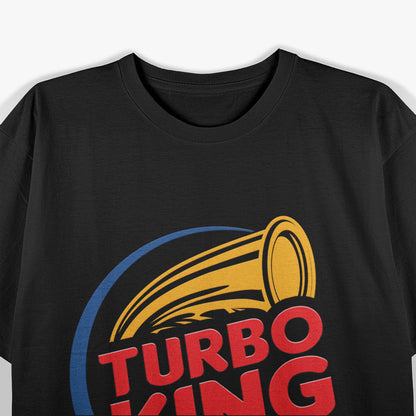 Vintage Turbo King Cool Graphic Design T-Shirt