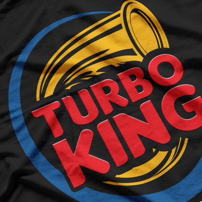 Vintage Turbo King Cool Graphic Design T-Shirt