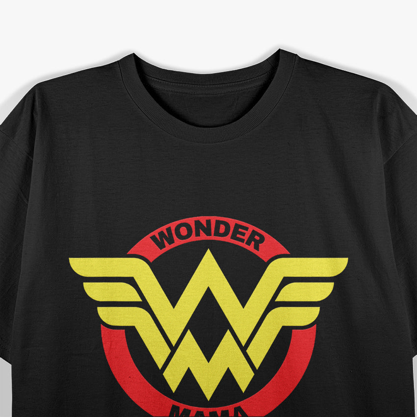 Wonder Mama Funny Motherhood Graphic T-Shirt