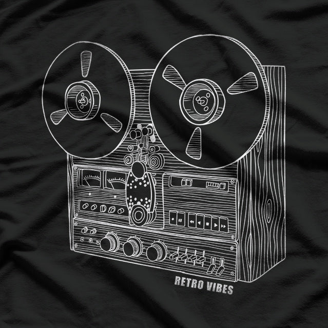 Cassette Tape & Reel-to-Reel - Analog Sound System Nostalgia T-Shirt