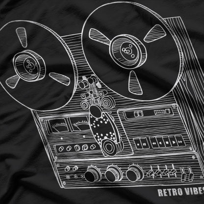 Cassette Tape & Reel-to-Reel - Analog Sound System Nostalgia T-Shirt