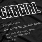 Funny Car Girl Gift Cargirl Definition – Car Chick Enthusiast T-Shirt