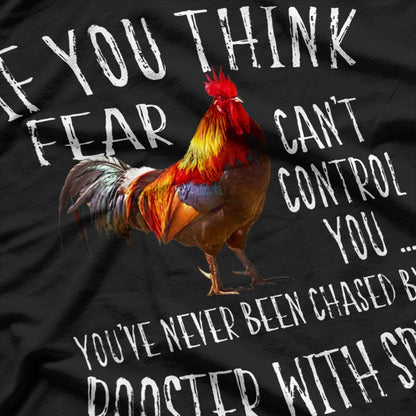 Crazy Rooster Bringing Farmyard Chaos Funny Chicken Lovers T-Shirt