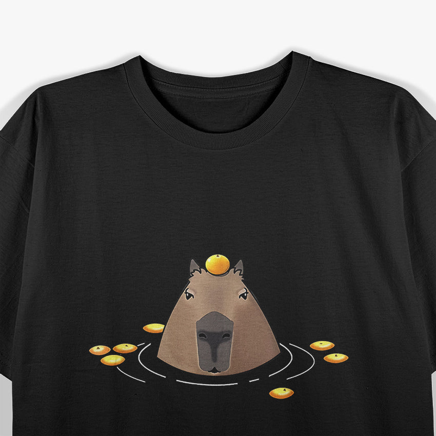 Adorable Capybara Minimalist Cute Animal Lover T-Shirt