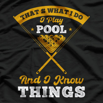 Pool Player 8-Ball - Billiard Cue Mastery T-Shirt