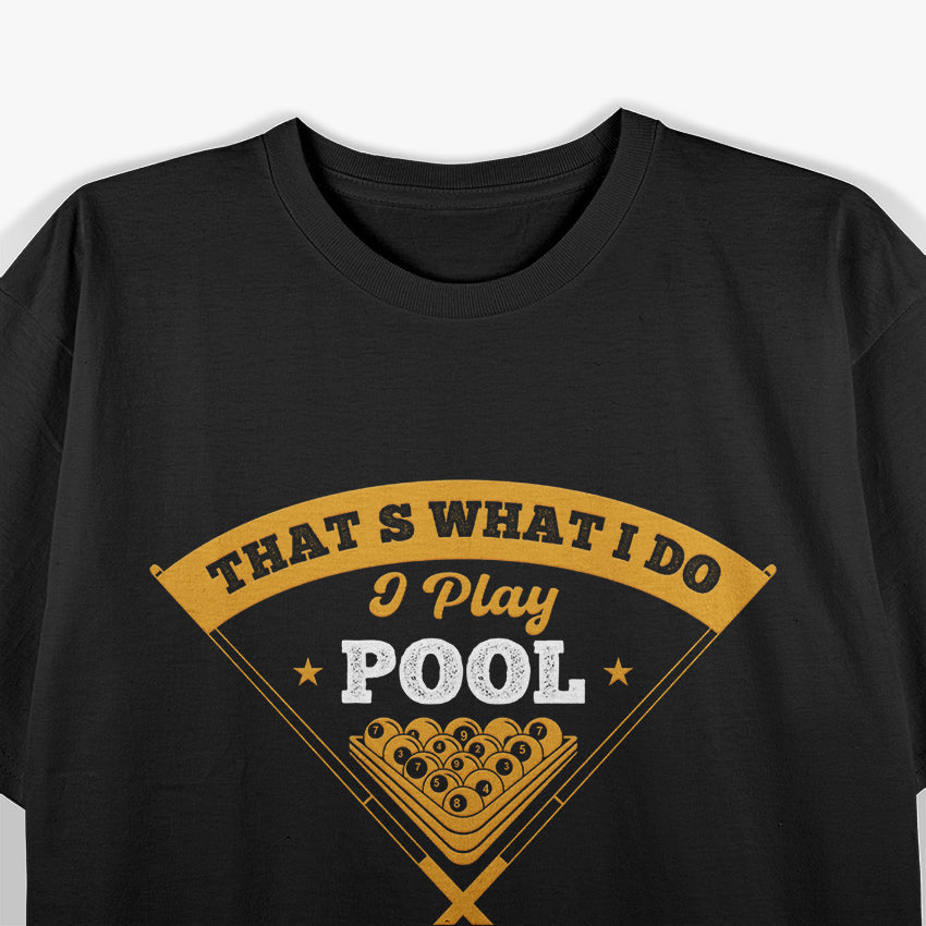 Pool Player 8-Ball - Billiard Cue Mastery T-Shirt