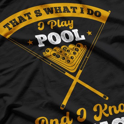 Pool Player 8-Ball - Billiard Cue Mastery T-Shirt